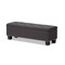 Baxton Studio Hannah Grey Upholstered Button-Tufting Storage Ottoman Bench 128-7051 - alternate 1